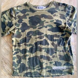100% AUTHENTIC BAPE LONG SLEEVE CAMO TEE SHIRT